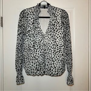 Express Leopard Print Top Size L